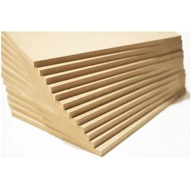 Tabla MDF manualidades 10x10cm 10 piezas 5.5 mm espesor