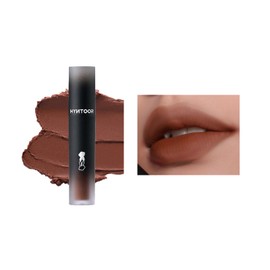HYNTOOR Macaron Lip Tint, Mud Lip, 1 Piece, 0.12 oz (3.5 g), Mud Texture, Mist Finish, Chinese Cosmetics, Black Lip, High Color, Variety of Colors, Matte, Fog, Lipstick, Long-lasting, Popular, 38