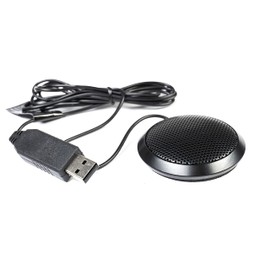 Fame Audio BM91U USB Condenser Boundary Microphone, Black, Plug & Play, Compatible with Windows and Mac, Suitable for Video Conferencing and Interviews, Clear Recording up to 70 cm, Includes Case