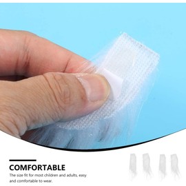 MHFOOU Self Adhesive Fake Eyebrows, 2 Pairs Santa Costume White Eyebrows, White Bushy Eyebrows Facial Hair Cosplay Props