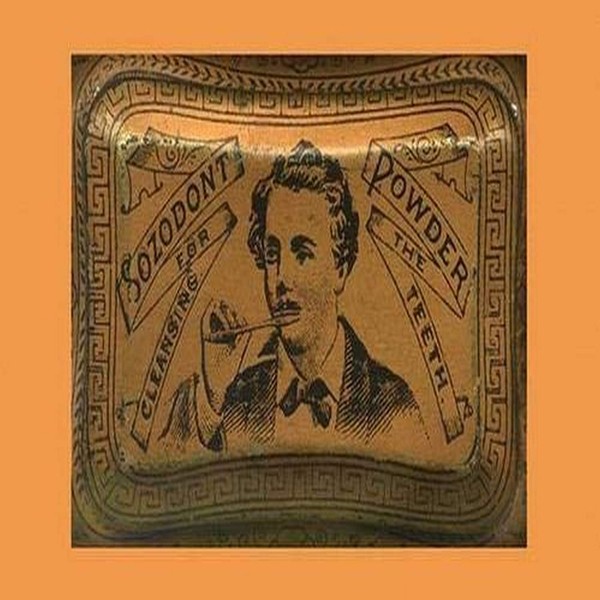 An early American tin for a tooth powder and early