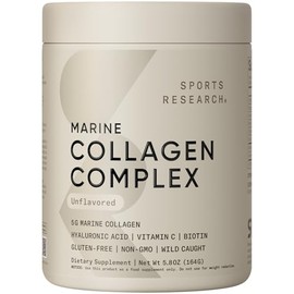 Complejo de belleza de colágeno con ácido hialurónico, vitamina C  biotina, apto para pecatarios, certificado Keto y verificado sin OMG, sin sabor... 