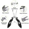 Pvnoocy Multifunctional Fishing Set Fishing Gloves, Fishing Pliers, Hook Remover,