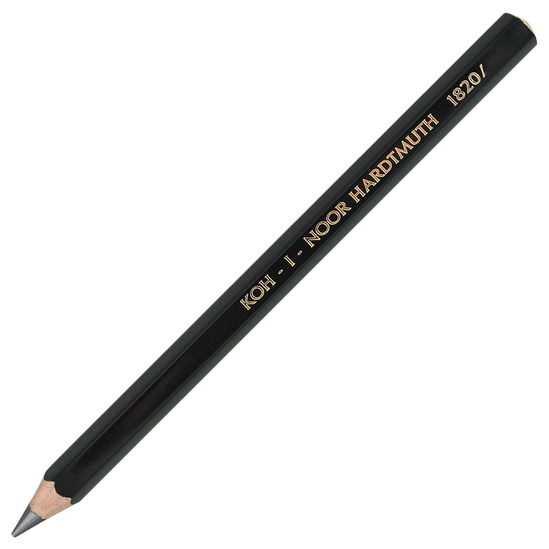 Koh-i-noor Jumbo - 12 Thick Graphite Pencils. 6B. 1820