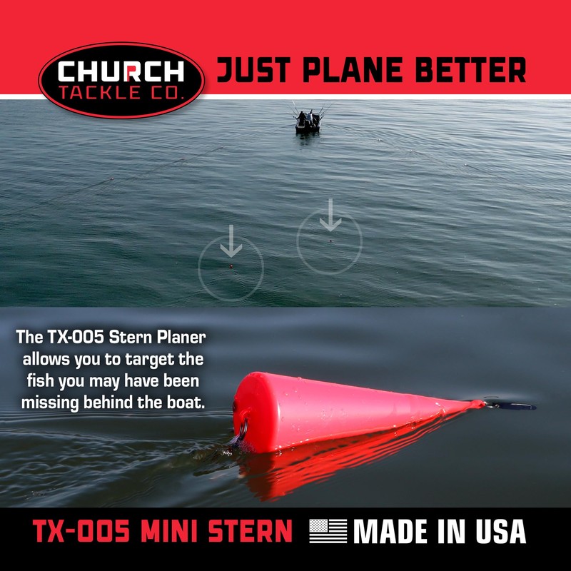 TX-005 Mini Stern Planer by Church Tackle Co