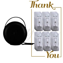 Hera Black Minimal Pouch + Hera Multi-Defense Sun Cream 36ml (36 sheets of 1ml) / 헤라 블랙 미니멀 파우치+헤라 멀티디펜스 선크림 36ml (1ml 36장)