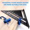 Stair Gauge Aluminum Alloy Hex Flat Gauge with Thumb Screw