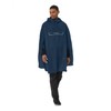 VAUDE Valdipino Poncho, impermeabile, in poliestere riciclato, antivento, riflettente, con