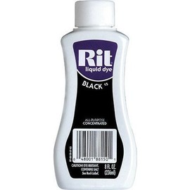 PHOENIX Rit Dye Liquid Fabric Dye, Black 8 oz (Pack of 9)