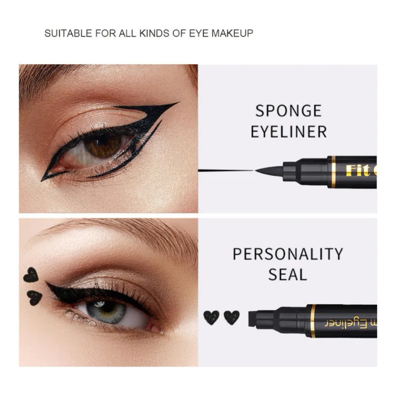 Set De Lápices Delineadores De Ojos Impermeables Doble Punta