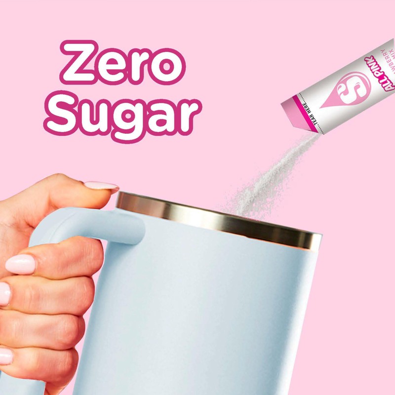 Starburst Singles To Go Powdered Drink Mix, All Pink Strawberry,