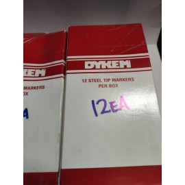 Dykem NEW!! DYKEM Permanent Industrial Marker, Ink-Based, Black, Medium, 16003, 12PK