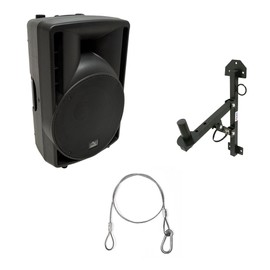Harmony Audio HA-C12A Pro DJ 12" Powered 800W Active PA Speaker & Wall Mount