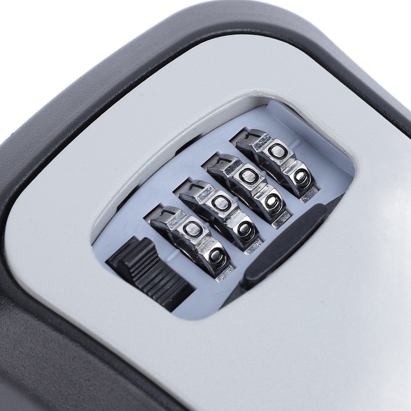 Key Lock Box Wall Mounted Multifunctional 4 Digit Combination Lock