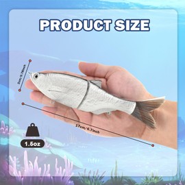 Pcmursal 2 Pack Glide Bait, Lure Blanks, Glide Baits for Bass Fishing, Musky Lures, Mini Glide Bait, Lure Blanks Unpainted for Fishing