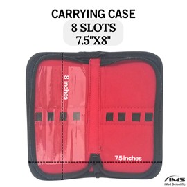 All-Purpose Faux Leather Pouch Zipper Case Versatile Molle with Protective Flap and Elastic Straps to Store Organize Sort Wide Variety of Tools, Holds 8 Instruments, 7.5"x8"