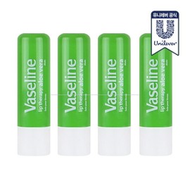Vaseline Lip Therapy Stick 4.8g x 4 Aloe / 바세린 립테라피 스틱 4.8g 4개 알로에