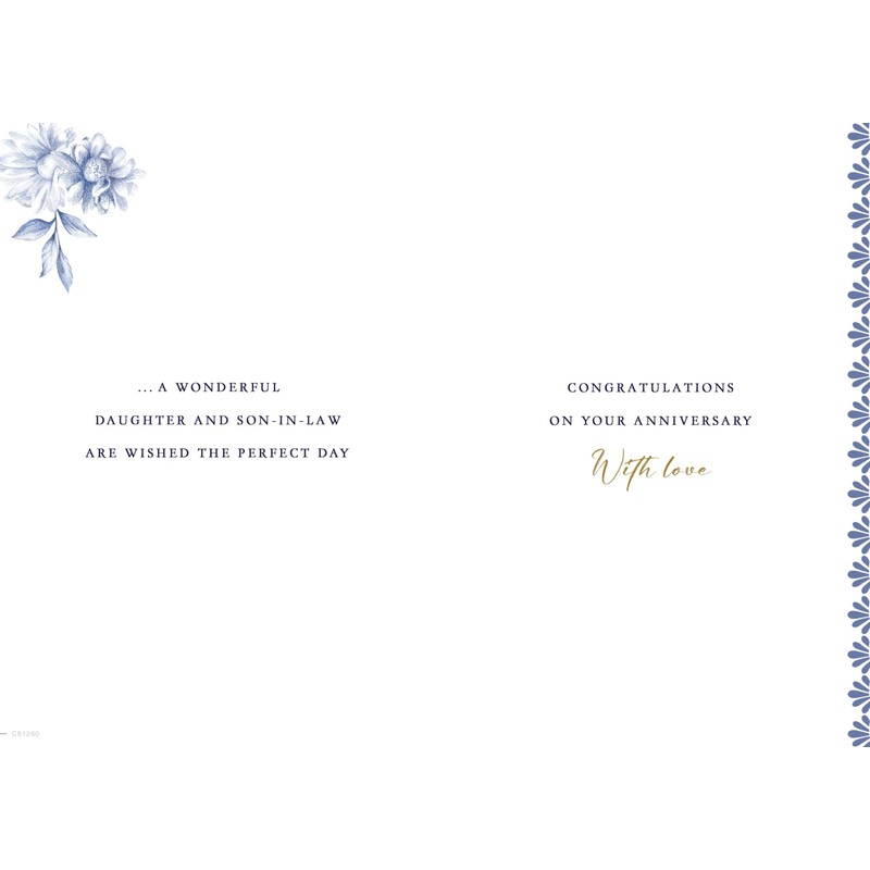 Regal Publishing Anniversary Card, To a Special Daughter & Son-in-Law