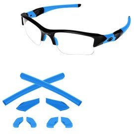 Tintart Kits de goma para auriculares y narices para Oakley Half Jacket XLJ Sunglass, Azul / Patchwork, Talla unica