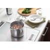 Yoshikawa Tsubamesanjo 3810018 Induction Simmering Pot, 5.5 inches (14 cm),