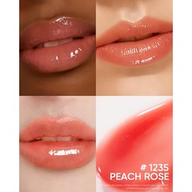 SKINTIFIC Serum Labial Hidratante (05 Peach Rose) - Con péptidos, Escualano y Vitamina C -Efecto Brillo Espejo, Textura Ligera No Pegajosa - 1 pz