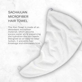 SACHAJUAN Toalla de pelo | Microfibra absorbente para reducir el tiempo de secado | Minimiza el encrespamiento y la rotura al reducir la fricción | Di