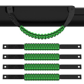 Moker 4X Grab Handles for Ford Bronco - Roll Bar Grab Handles Premium Paracord Grips Compatible with Ford Bronco 2021 2022 Interior Accessories (Green)