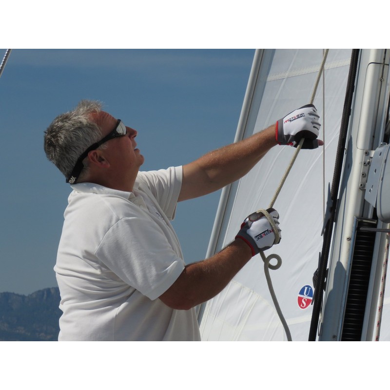 Sailing gloves Motivex® Professional White/Red, Sizes S – XL