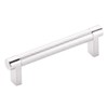 Emtek Select Knurled Cabinet Pull with Polished Chrome (US26) Stem