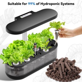 Hydroponic Pods Kit for AeroGarden, iDOO,Grow Anything Kit for Indoor Garden Growing System Seed Pods Kit Includes 30 Grow Sponges, 12 Grow Baskets, 12 Grow Domes, 12 Stickers, and A&B Plant Food