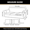 PrinceDeco T Cushion Sofa Slipcover 4 Pieces Sofa Covers for