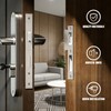 Bwintech Satin Nickel 7250 Mortice Lock Stainless Steel Euro Hole