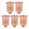 5 Pcs 220990 Nozzle Tip Brass Plasma Cutting Torch Nozzle