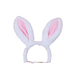 Dog Bunny Ears Cute Easter Pink Rabbit Hat & Bow Tie Hallooween Christmas Holiday Outfits for Cats Dogs (Small)
