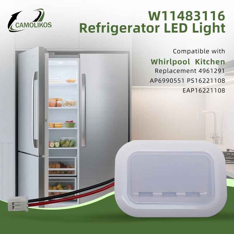W11483116 Refrigerator LED Light Compatible With Whirlpool Kitchen Aid Replacement