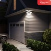 GLOBE 180-Degree 240 W Twin Head White Hardwired Motion Sensor