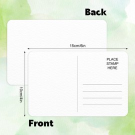 100 Pack Watercolor Postcards 4x6, 140lb/300gsm Watercolor Paper Blank Postcards Watercolor Cards for DIY, Mailing, Painting, Invitations, Gift Cards