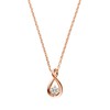 VA VENDOME AOYAMA SV925 GS_N023140CZ Drop Motif Necklace, Silver