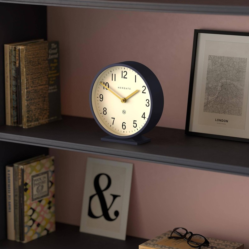 NEWGATE® Q Mantel Clock | Modern Classic Round Mantel Clock