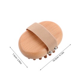 Outanaya Wooden Massage Brush for Full Body Relief Natural Wood Design for Meridian Activation Muscle Relaxation and Fatigue Relief Acupressure Tool