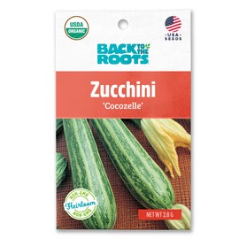 Back to The Roots 100% Organic Seed Packet - Squash 'Summer Cocozelle Zucchini' 2.8g
