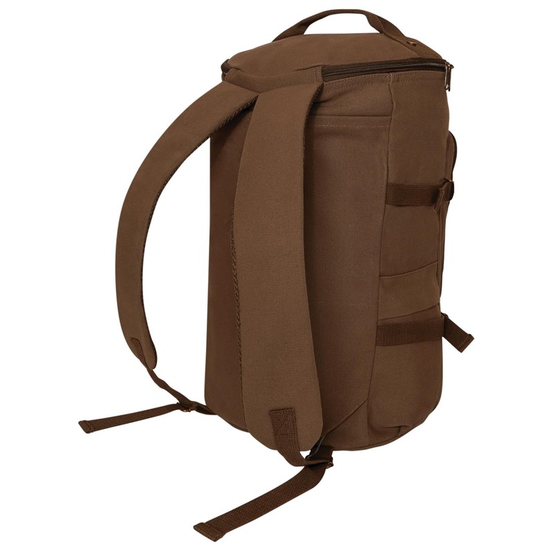 Rothco Convertible Canvas Duffle/Backpack - 19 Inches (Brown)