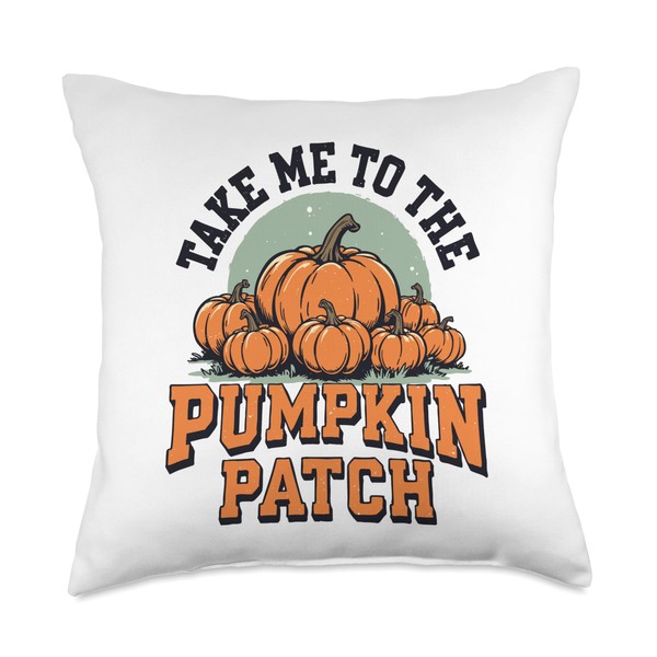 Take me to The Pumpkin Patch Throw Pillow