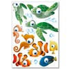 Wandkings Ozean Unterwasserwelt Wandsticker Set, 50 Aufkleber, 3 DIN A4