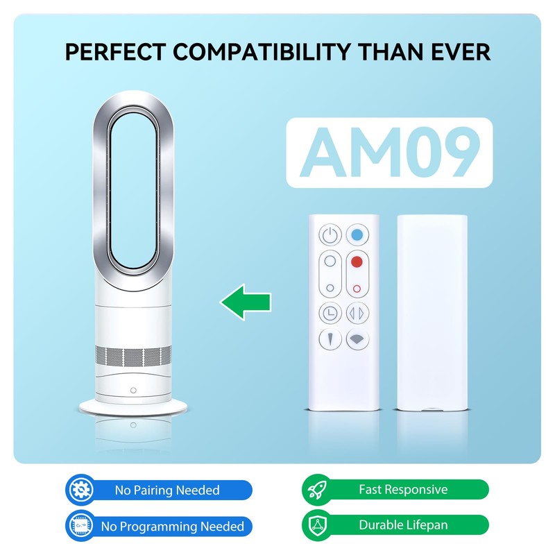 TRUCKON New Replacement Remote Control for Dyson AM09 Hot +