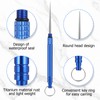 Metal Toothpicks, Pack of 5 Titanium Toothpicks, Reusable, Portable Toothpicks
