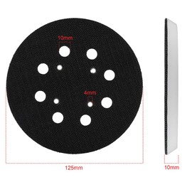 SPORTARC Hook and Loop Support Pad 125mm 8 Holes Sanding Pad for Bosch Sanders PEX 300 AE 4000 AE