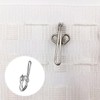 100 Pack Metal Curtain Header Tape Drapery Hooks, Silver