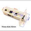 Reversible Tubular Latch Door Mortice Catch Bolt Screws Handle Silent