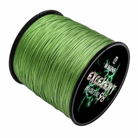 Waline 8 Strands Super Strong PE Braided Fishing Line 8-Way Green Multicoloured 300 m 500 m Fishing Line 20lb 30lb 40lb 60lb 80lb 8-Way Sea Fish Line (Army Green, 14lb/0.10mm/300m(328yds))